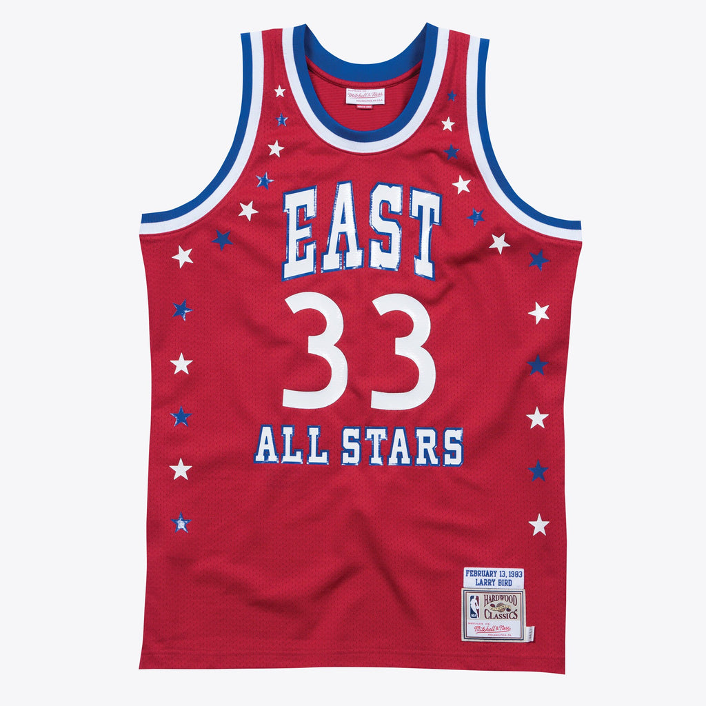 NBA All-Star East Larry Bird Authentic All-Star Jersey By Mitchell & Ness - Scarlett - Mens