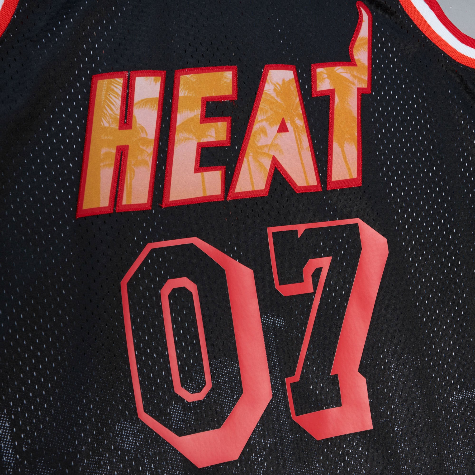 Miami Heat Mitchell & Ness M&N x Nicky Jam Swingman Jersey