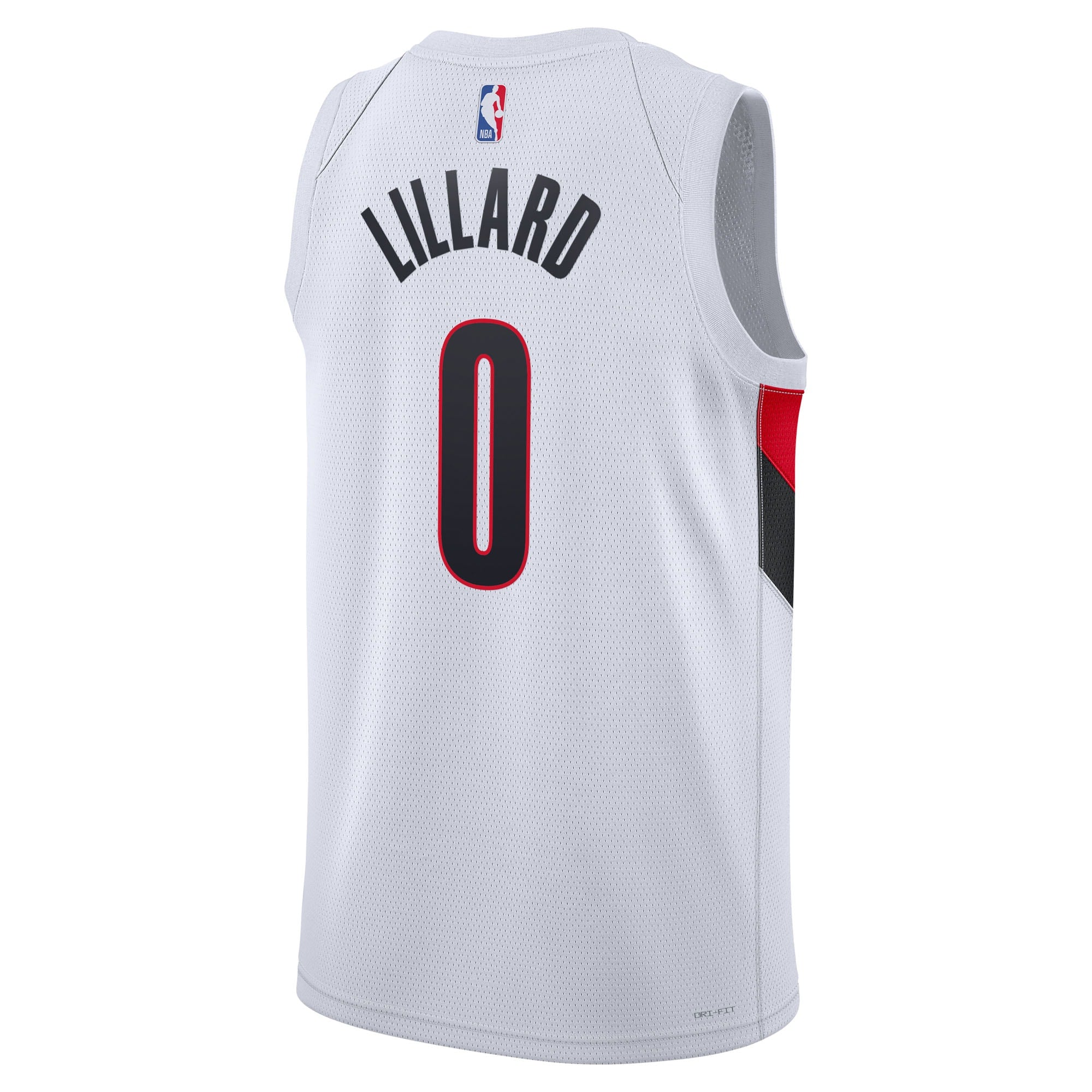 Portland Trail Blazers Nike Replica Association Edition Swingman Jersey - White - Damian Lillard - Unisex