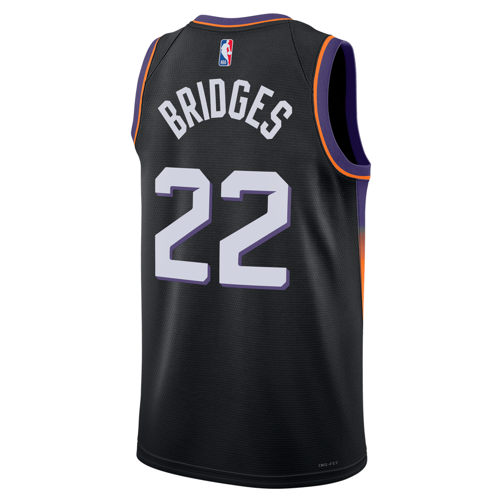 Phoenix Suns Jordan Brand Statement Edition Jersey - Black - Miles Bridges - Unisex