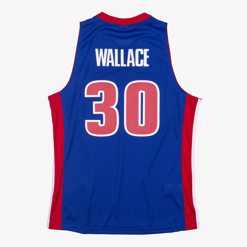 Detroit Pistons Mitchell & Ness Rasheed Wallace 2003 Swingman Authentic Jersey - Royal Blue