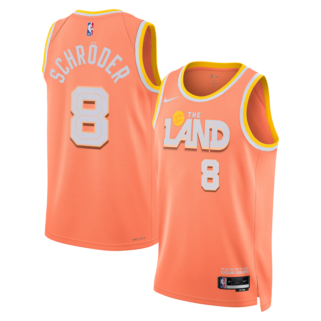 Nike Cleveland Cavaliers 2025/26 City Edition Swingman Jersey - Orange - Dennis Schröder - Unisex