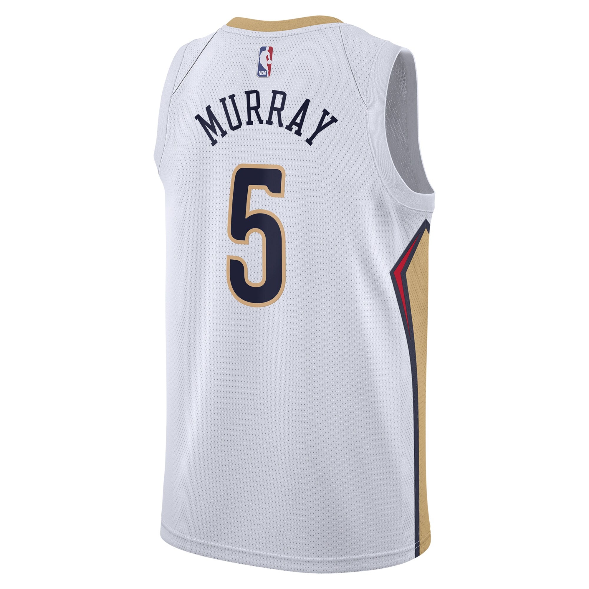 New Orleans Pelicans Nike Association Edition Swingman Jersey - White - Dejounte Murray - Unisex