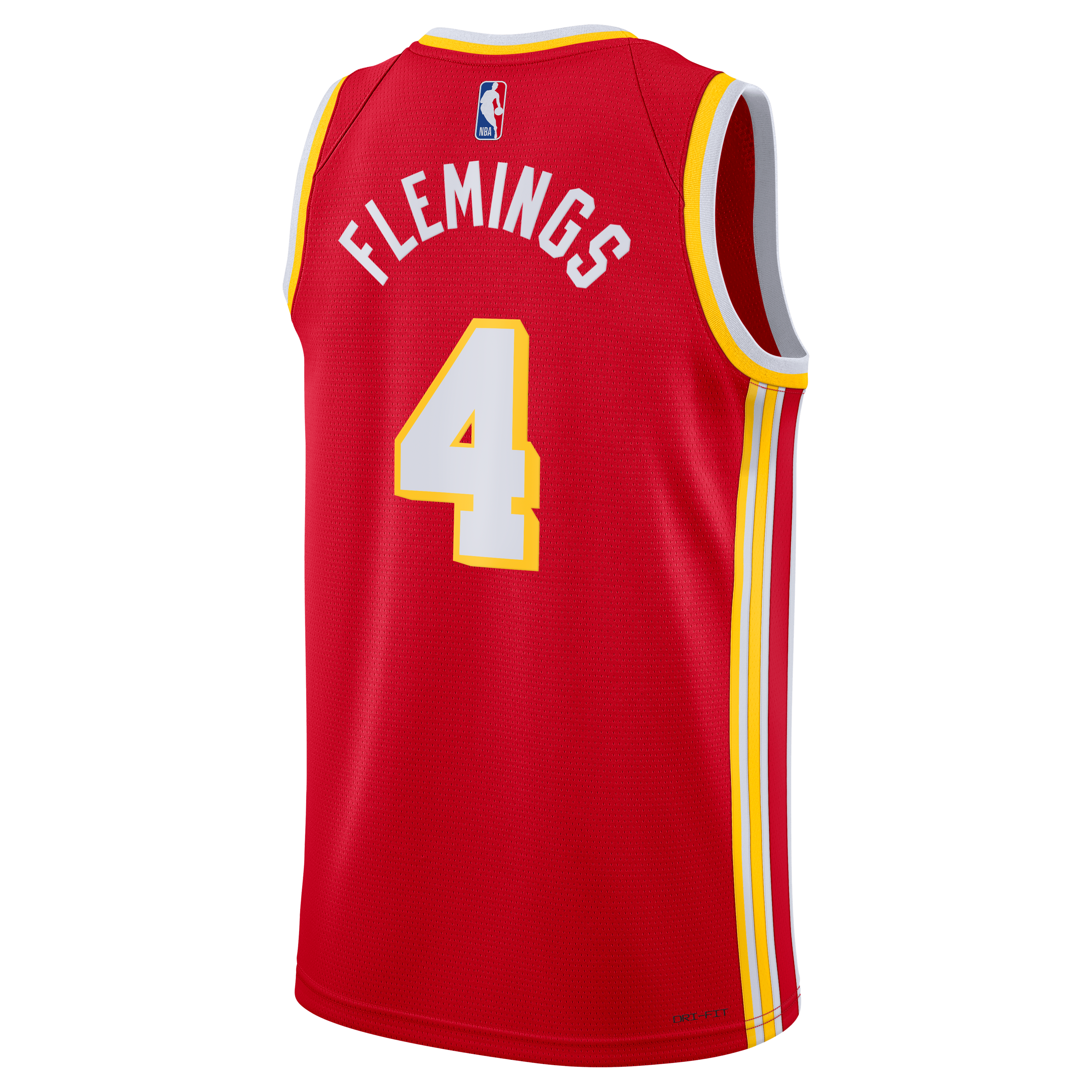 Atlanta Hawks Nike Icon Swingman Jersey - Red - Kingston Flemings - Unisex