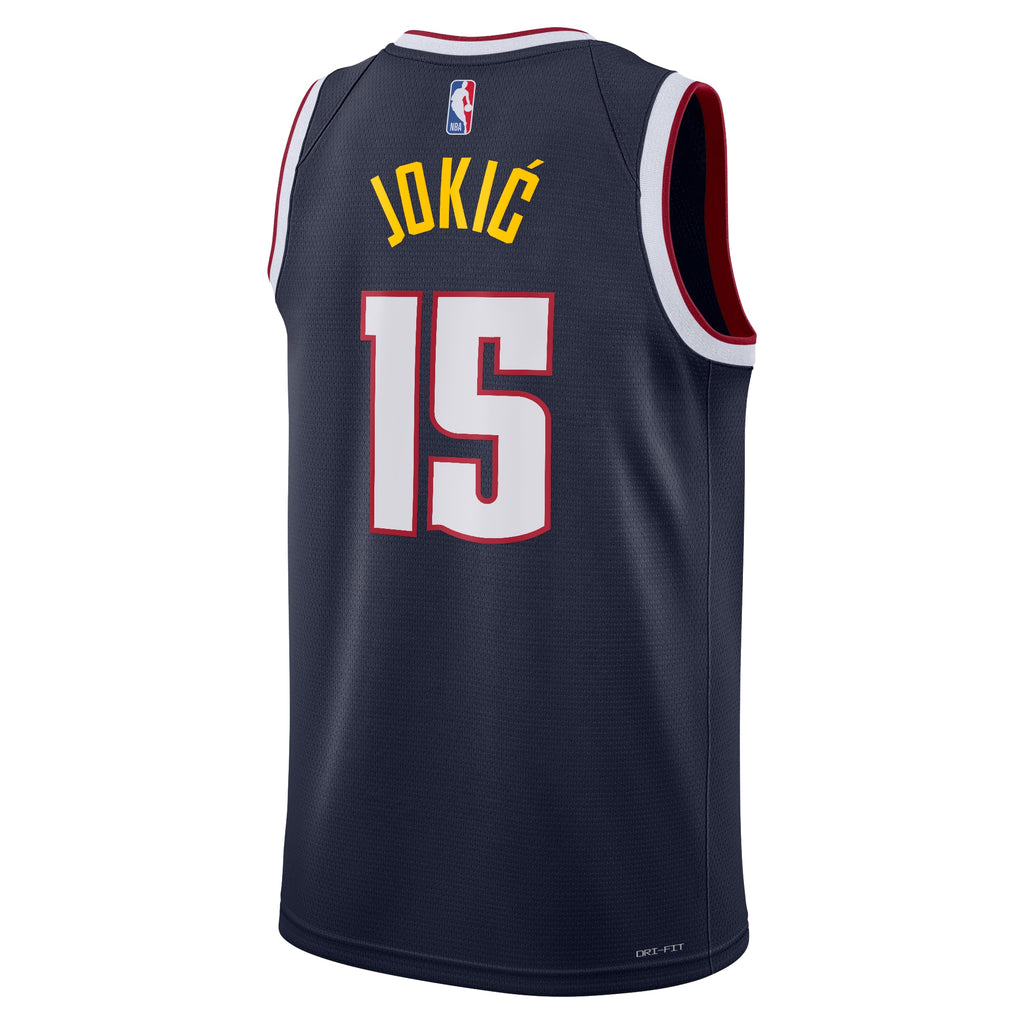 Denver Nuggets Nike Icon Swingman Jersey - Navy - Nikola Jokić - Youth
