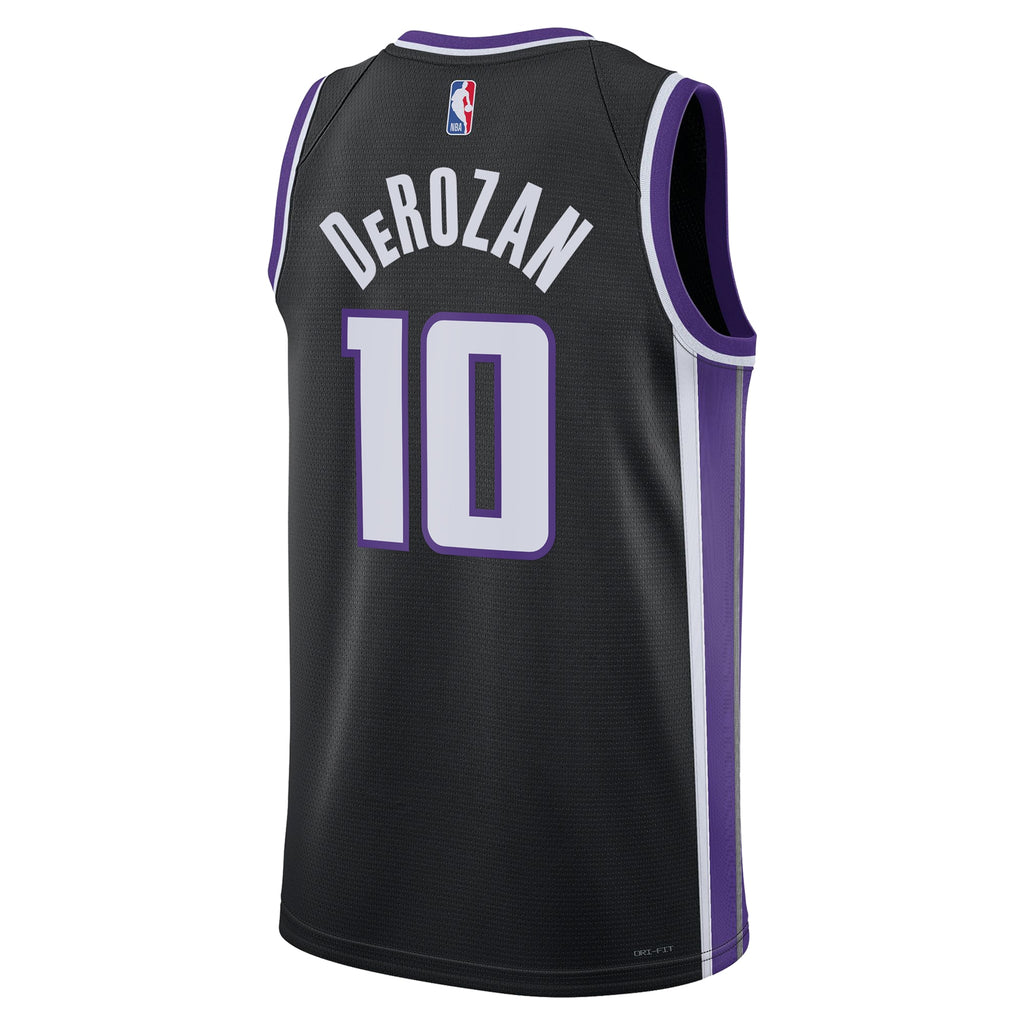 Sacramento Kings Nike Icon Edition Swingman Jersey - Black - DeMar DeRozan - Unisex