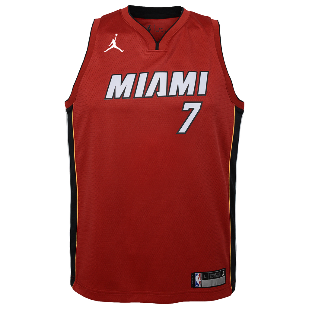 Miami Heat Jordan Brand Statement Edition Swingman Jersey - Red - Giannis Antetokounmpo - Youth