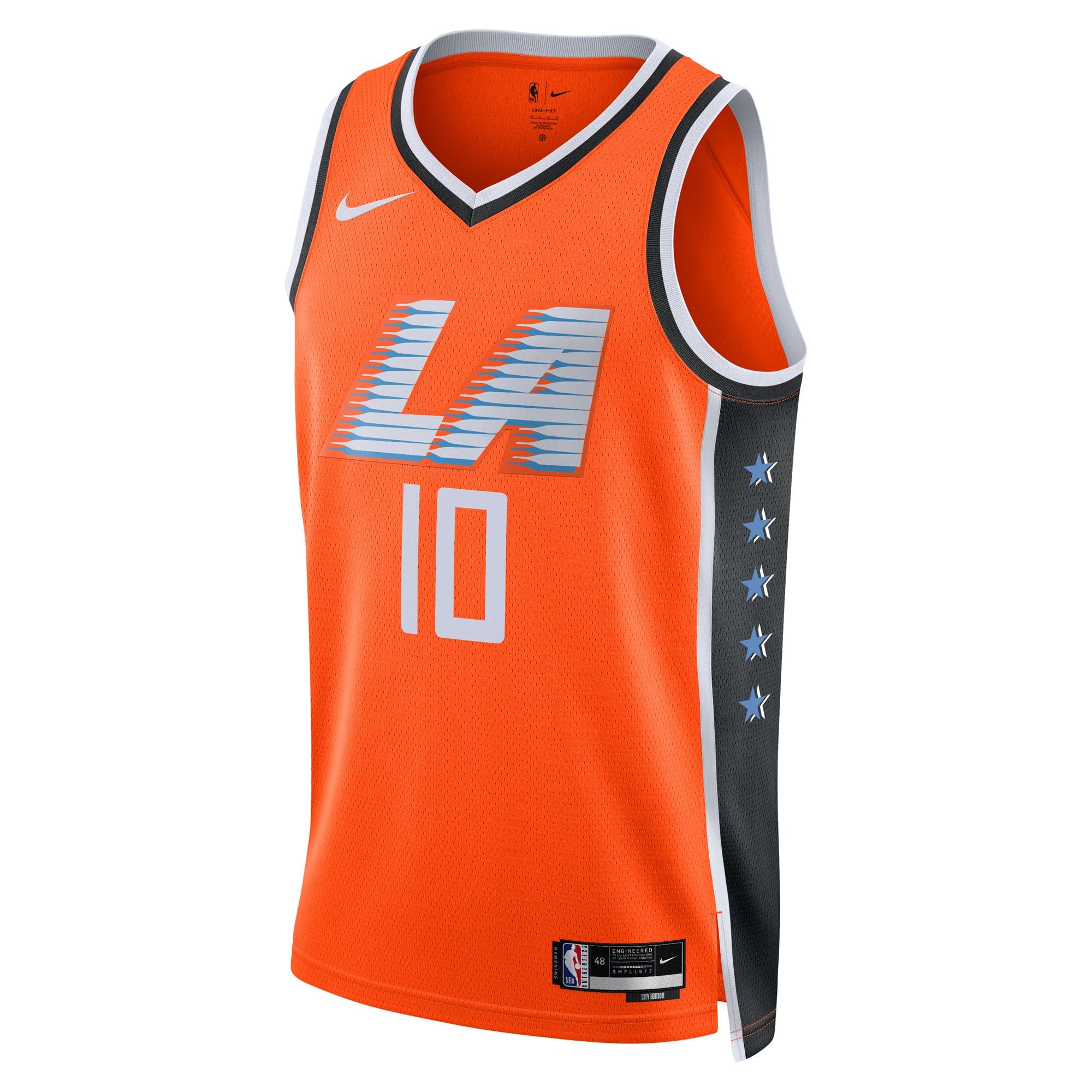 LA Clippers Nike 2025/26 City Edition Swingman Jersey - Orange - Darius Garland - Unisex