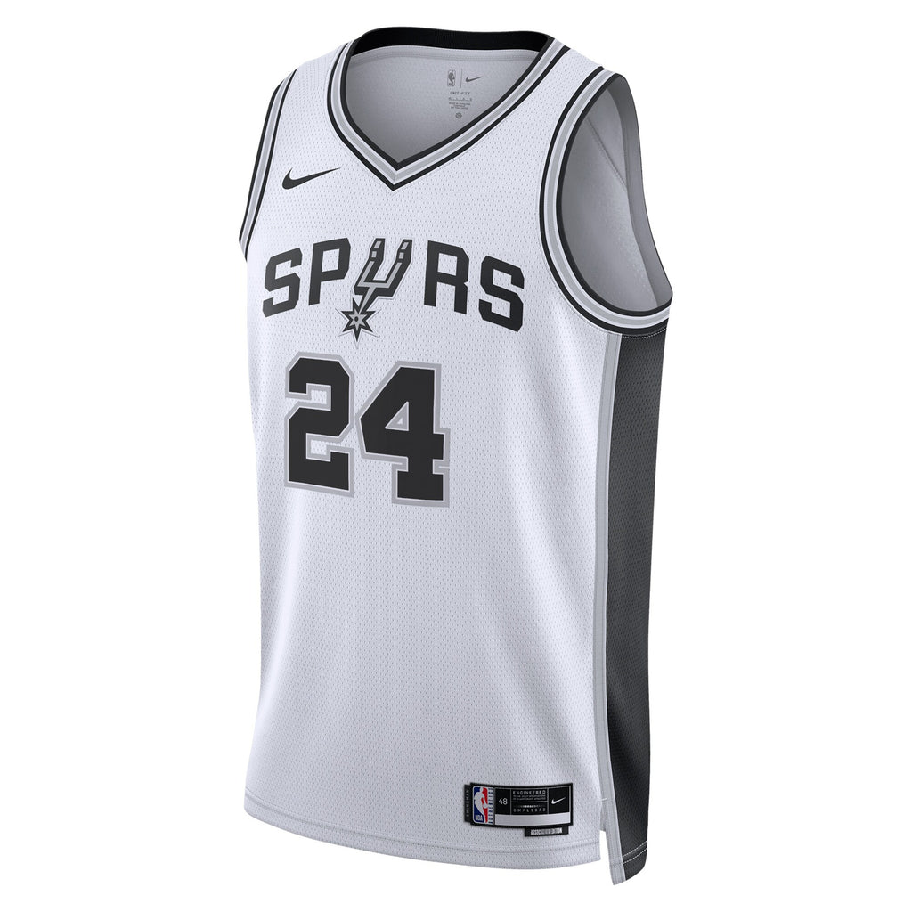 San Antonio Spurs Nike Association Edition Swingman Jersey - White - Devin Vassell - Unisex