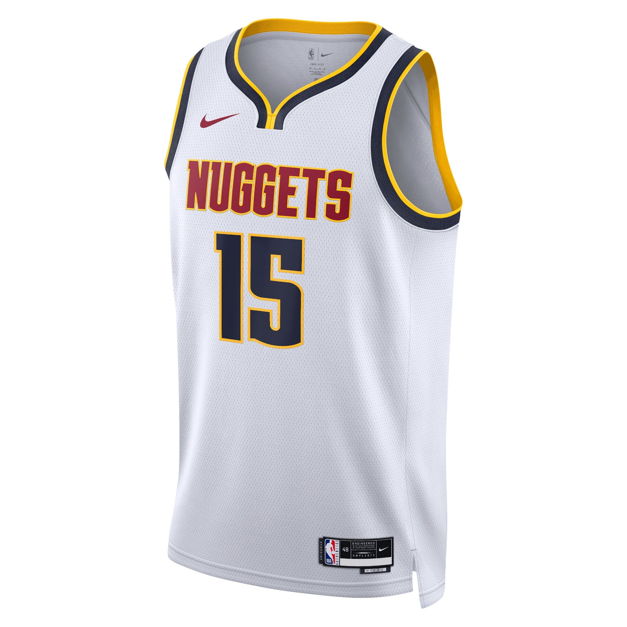 Denver Nuggets Nike Association Edition Swingman Jersey - White - Nikola Jokić - Unisex