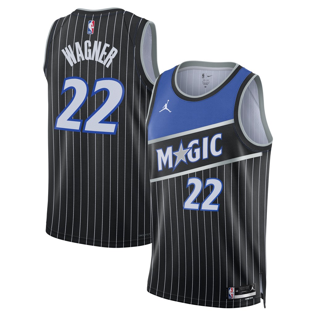 Orlando Magic Jordan Brand Statement Edition Swingman Jersey - Black - Franz Wagner - Unisex