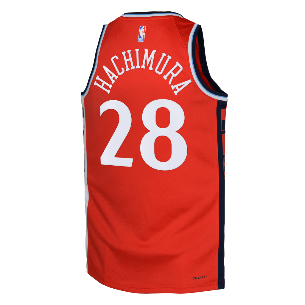 LA Clippers Jordan Brand Statement Edition Swingman Jersey - Red - Rui Hachimura - Youth