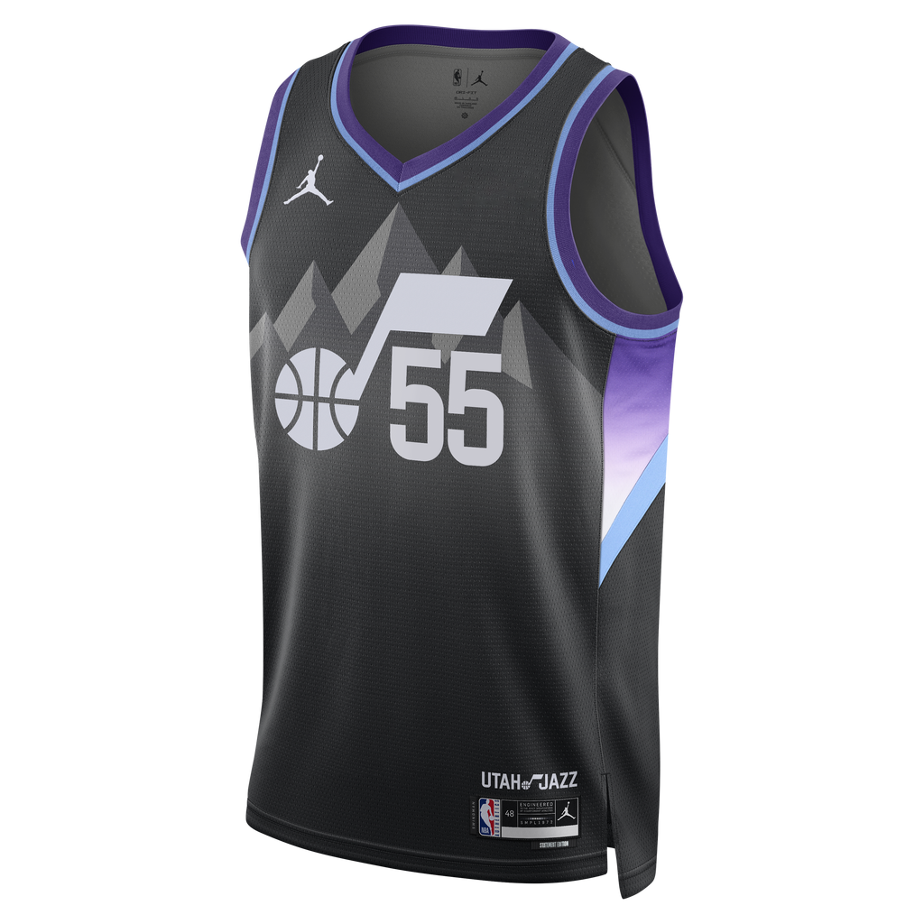 Utah Jazz Jordan Brand Statement Edition Swingman Jersey - Black - John Konchar - Unisex