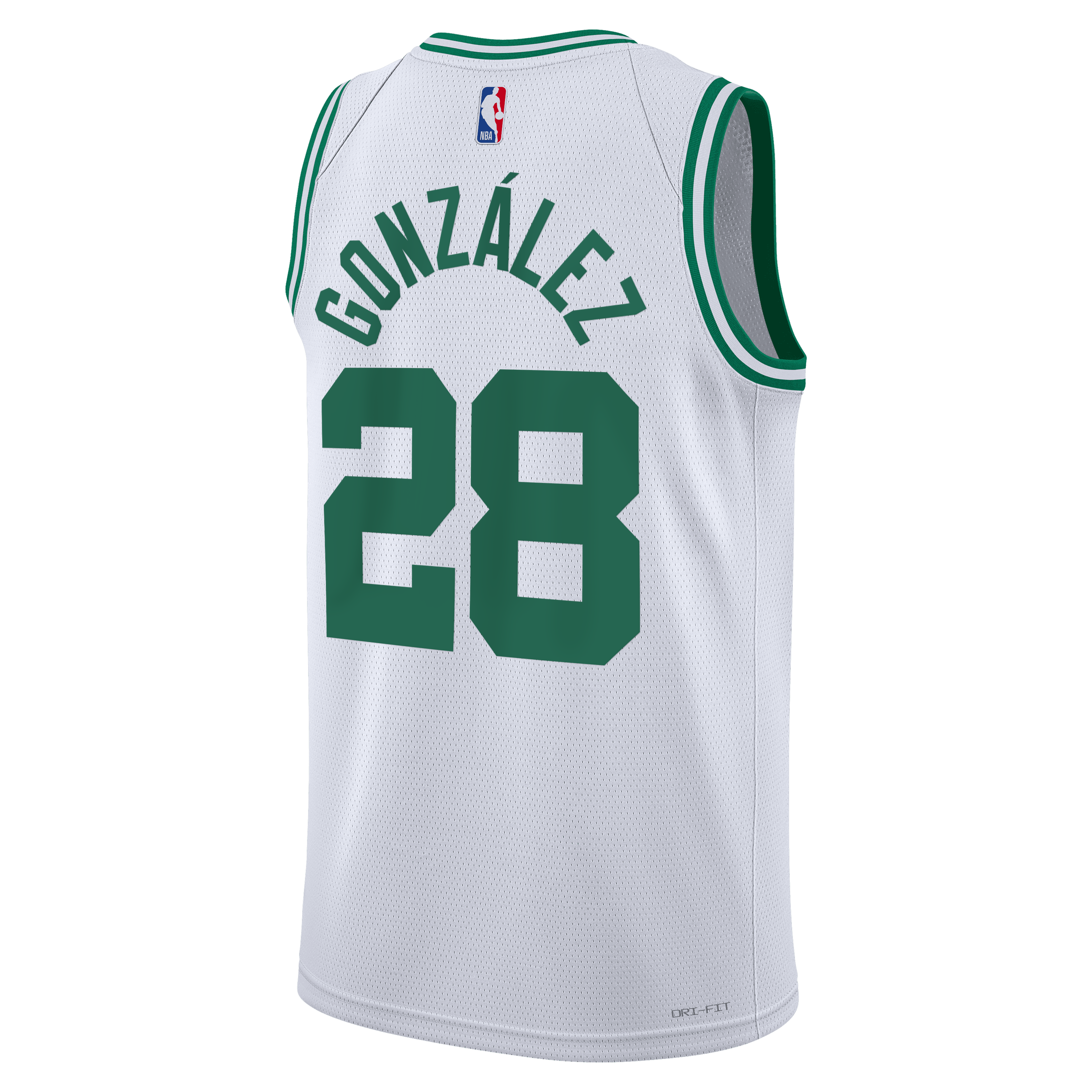 Boston Celtics Nike Association Edition Swingman Jersey - White - Hugo González - Unisex