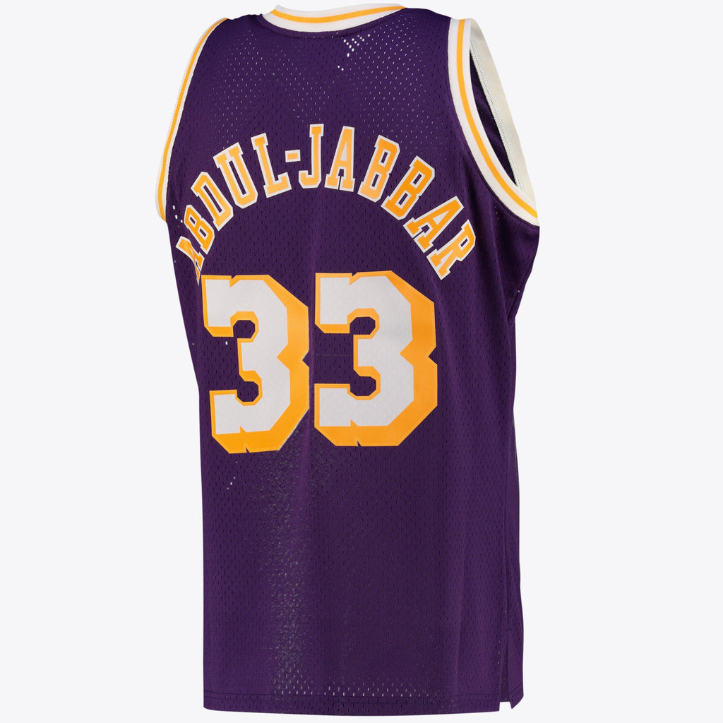 Los Angeles Lakers Kareem Abdul-Jabbar Alternate Swingman Jersey By Mitchell & Ness - Purple - Mens