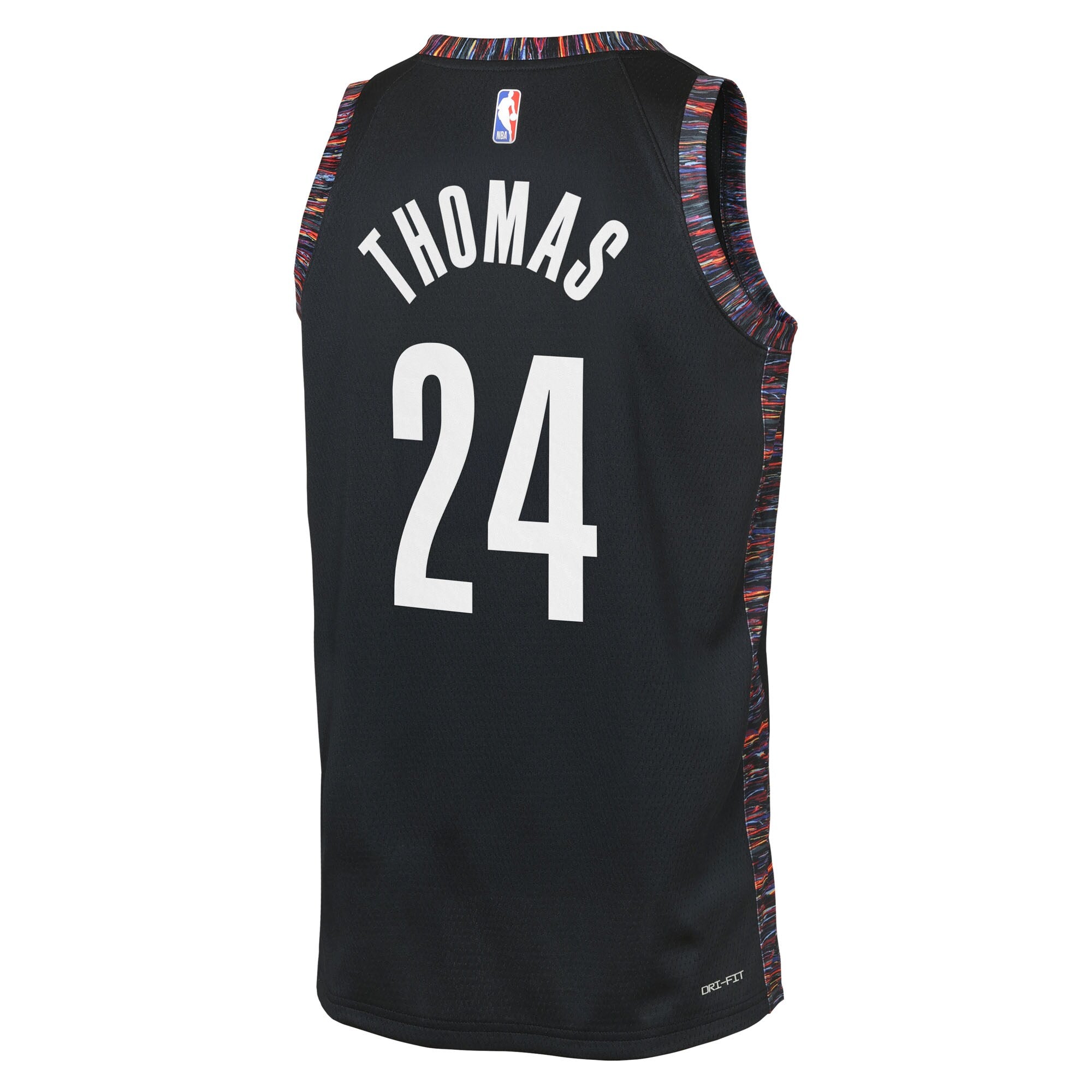 Brooklyn Nets Nike 2025/26 City Edition Swingman Jersey - Black - Cam Thomas - Youth