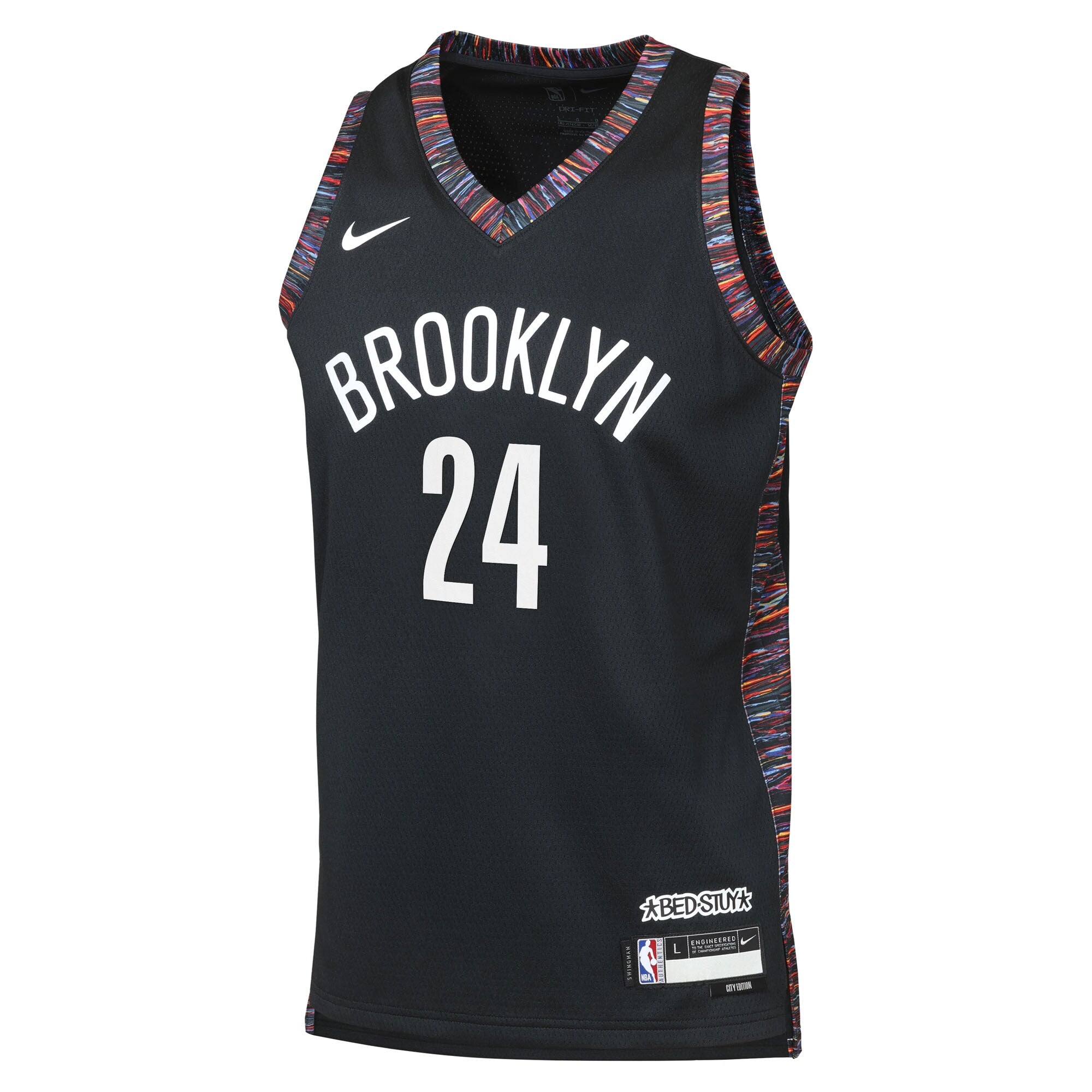 Brooklyn Nets Nike 2025/26 City Edition Swingman Jersey - Black - Cam Thomas - Youth