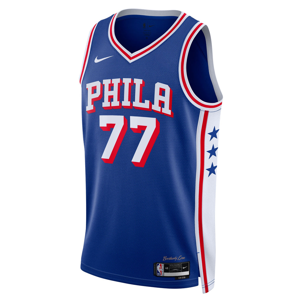 Philadelphia 76ers Nike Icon Edition Swingman Jersey - Royal - VJ Edgecombe - Youth