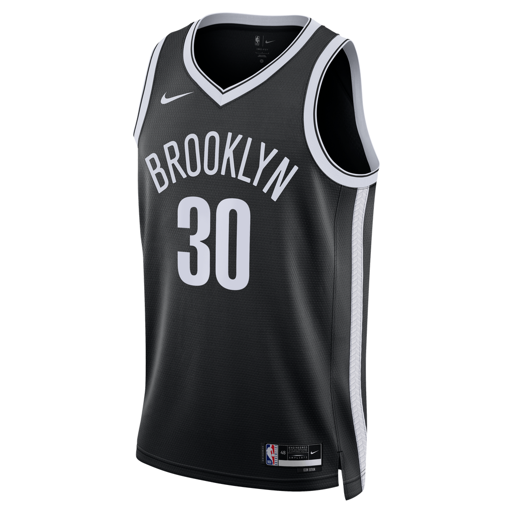 Brooklyn Nets Nike Icon Swingman Jersey- Black - Julius Randle - Unisex