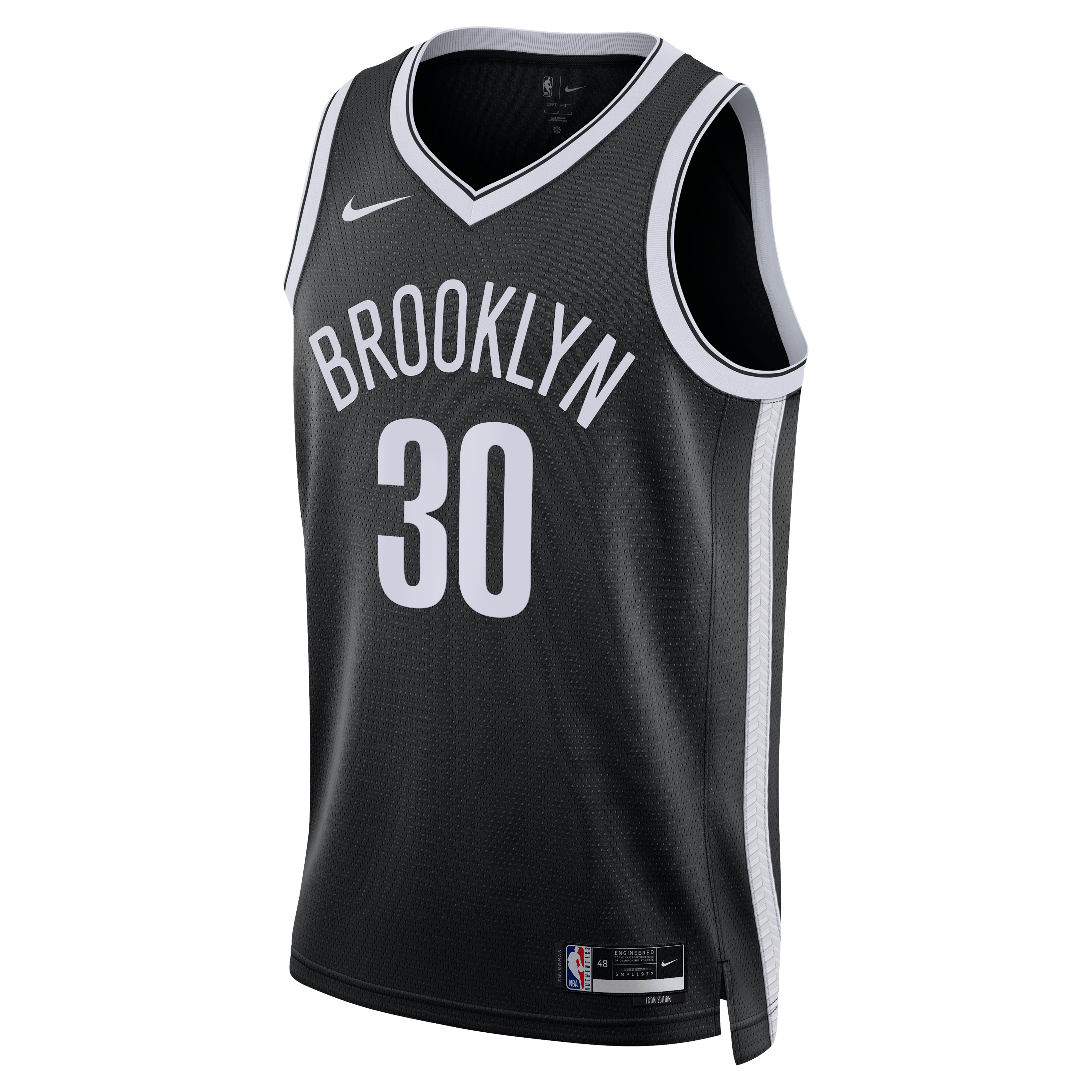 Brooklyn Nets Nike Icon Swingman Jersey- Black - Julius Randle - Unisex
