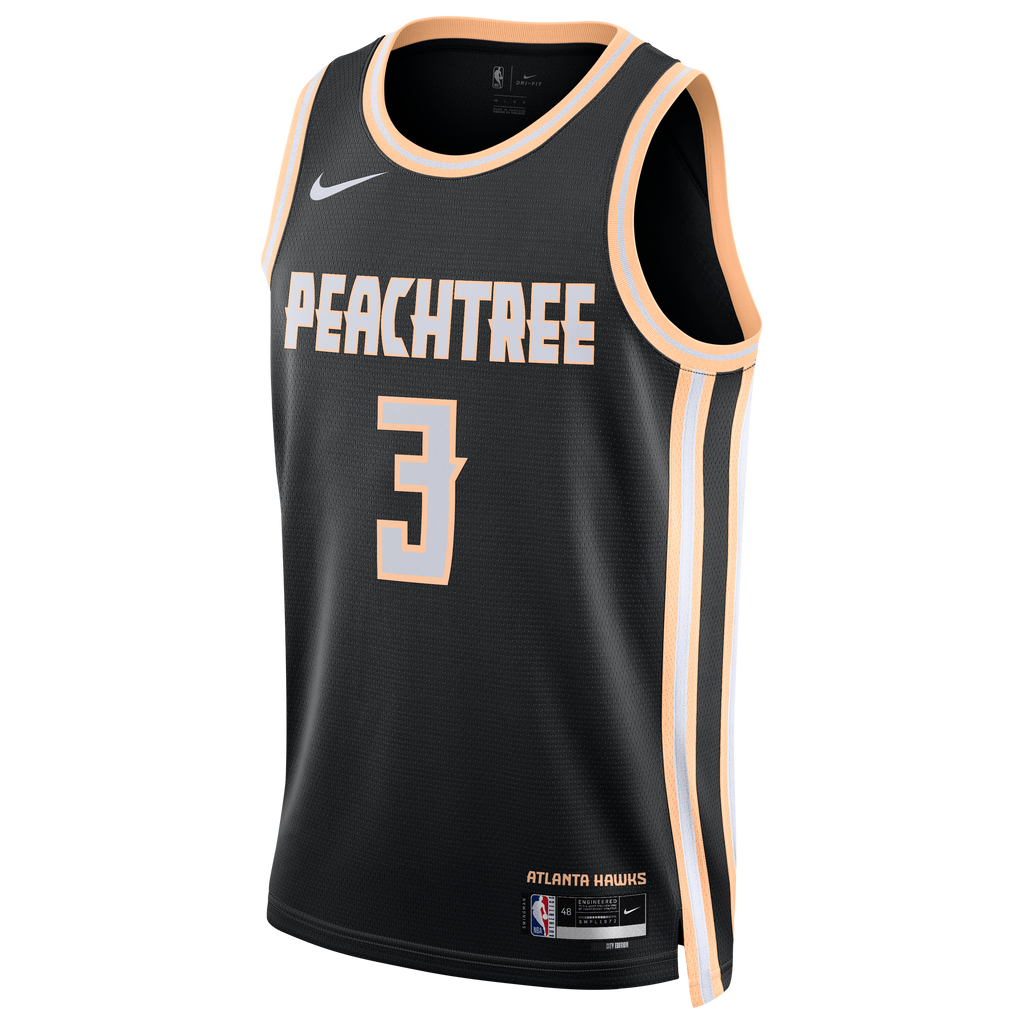 Nike Atlanta Hawks 2025/26 Nike City Edition Swingman Jersey - Black - CJ McCollum - Unisex
