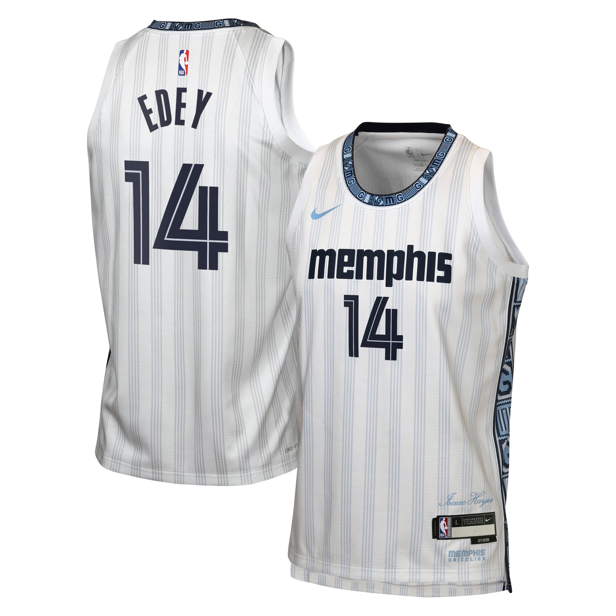 Memphis Grizzlies Nike 2025/26 City Edition Swingman Jersey - Gray - Zach Edey - Youth