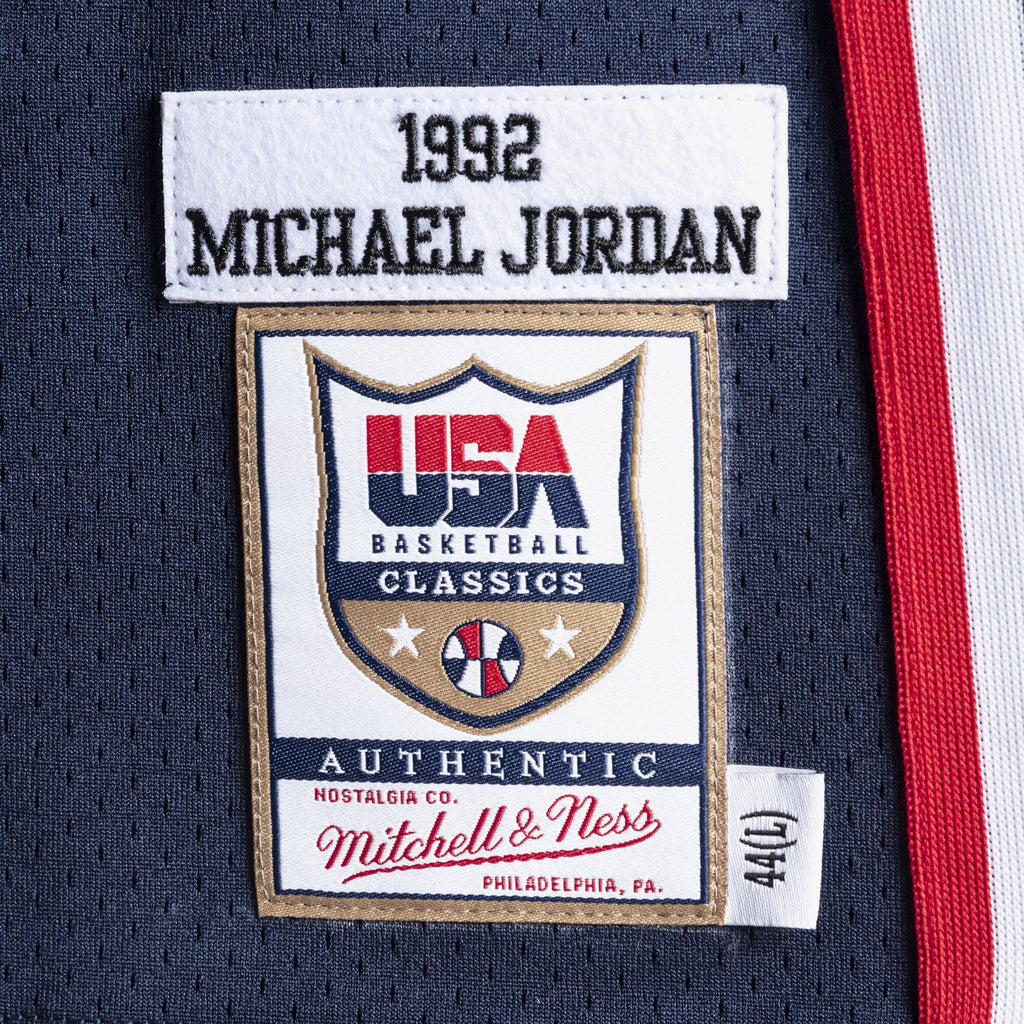USA Basketball Mitchell & Ness Authentic Jersey Michael Jordan 1992 Navy