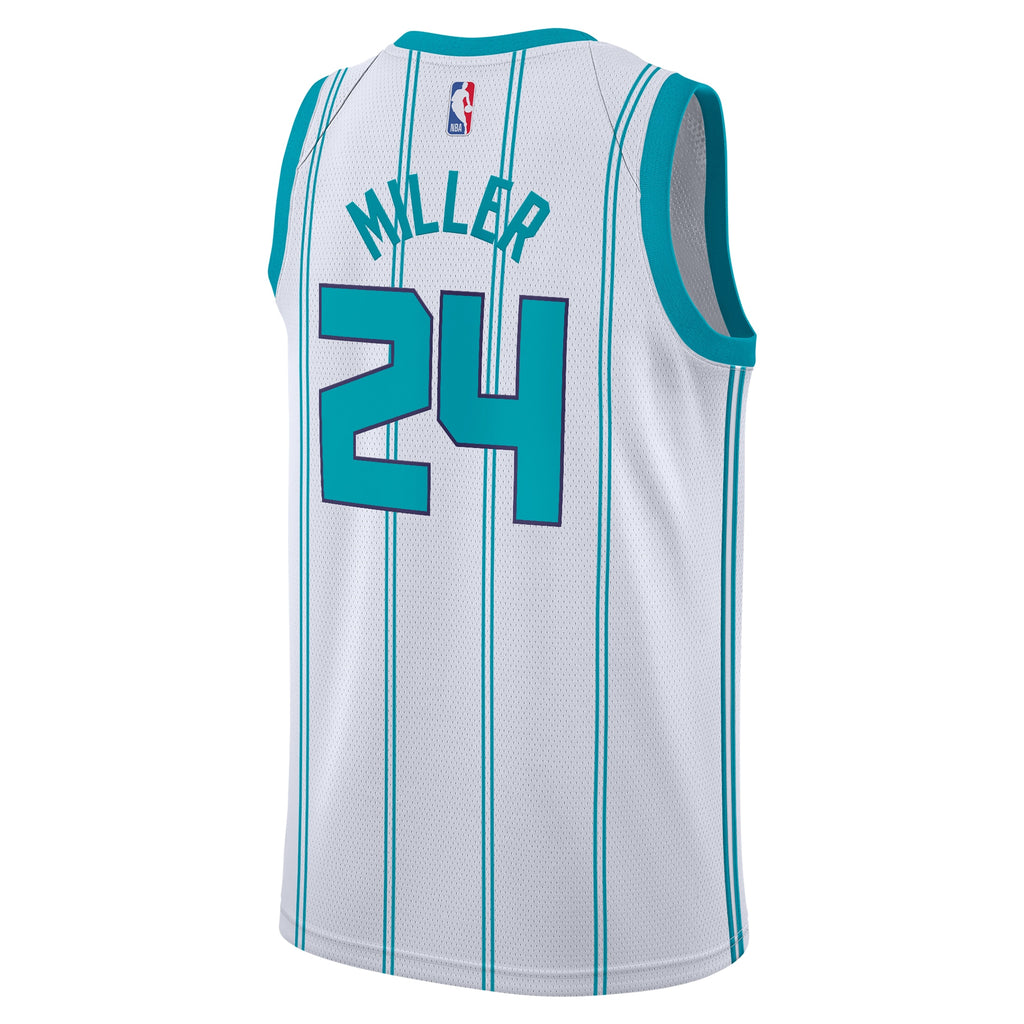 Charlotte Hornets Jordan Brand Association Edition Swingman Jersey - White - Brandon Miller - Youth