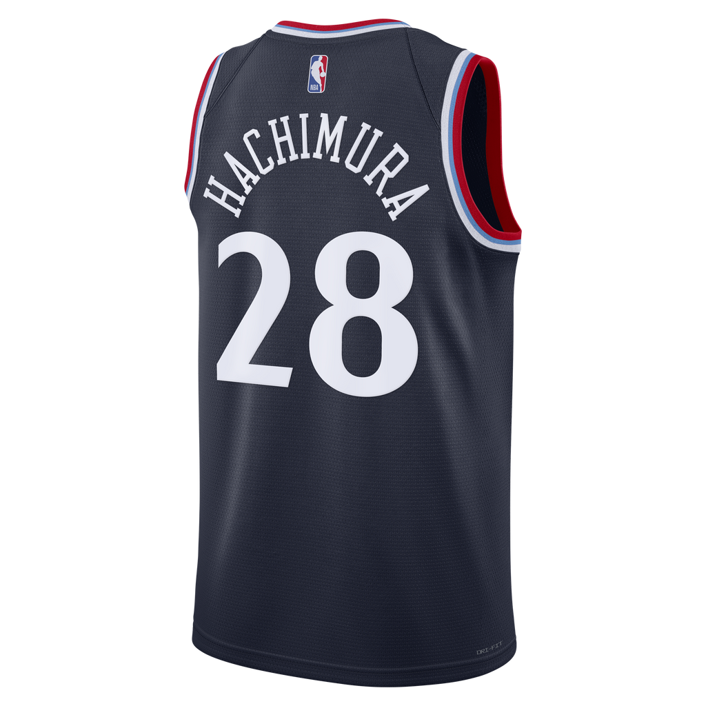 Los Angeles Clippers Nike Replica Icon Edition Swingman Jersey - Navy - Rui Hachimura - Unisex