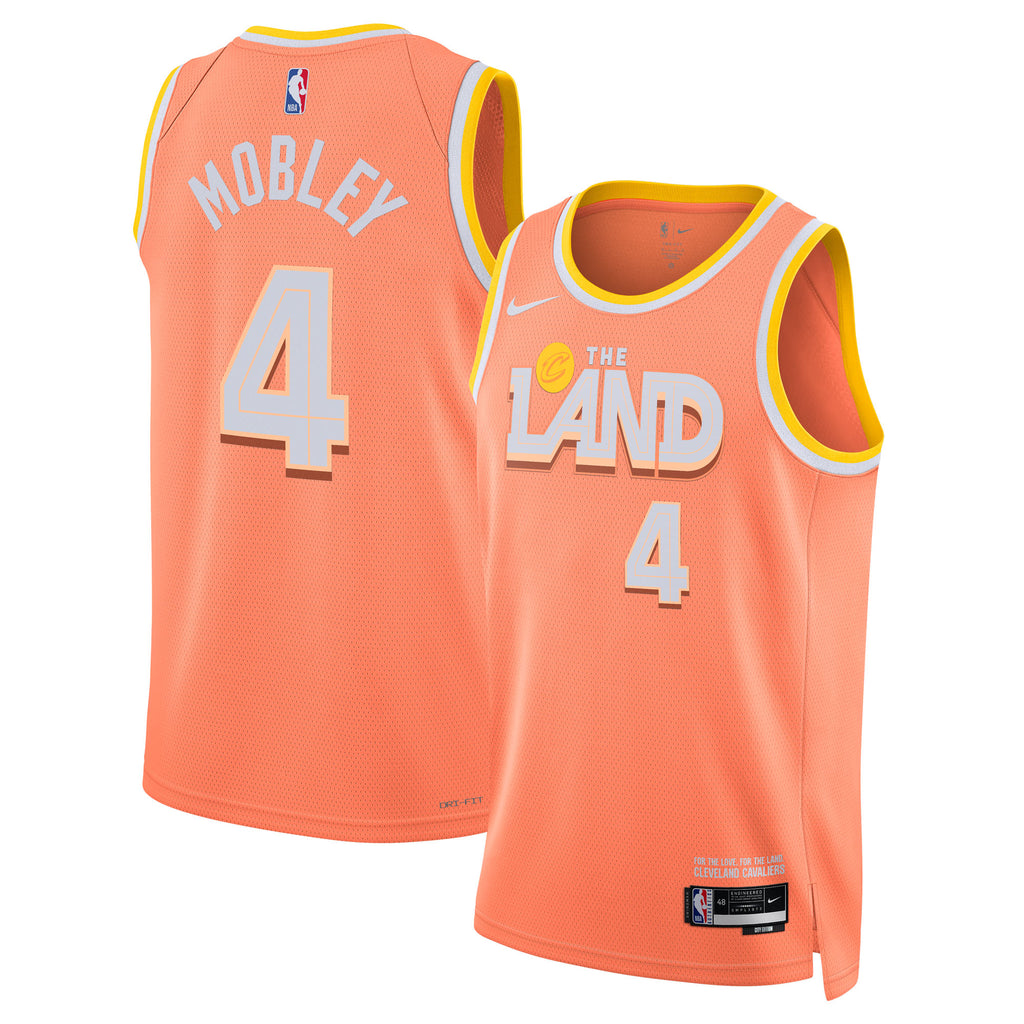 Cleveland Cavaliers Nike 2025/26 City Edition Swingman Jersey - Orange - Evan Mobley - Unisex