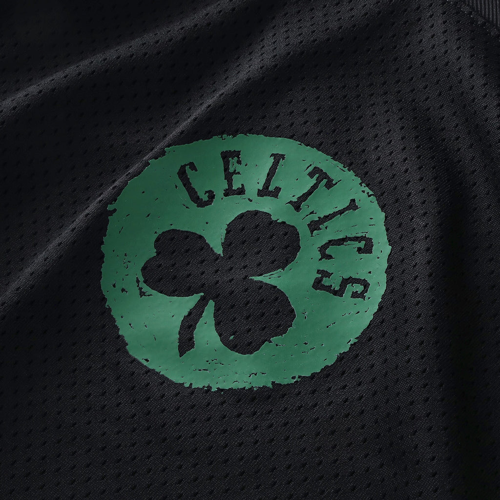 Boston Celtics Nike Courtside Football Jersey - Black - Mens