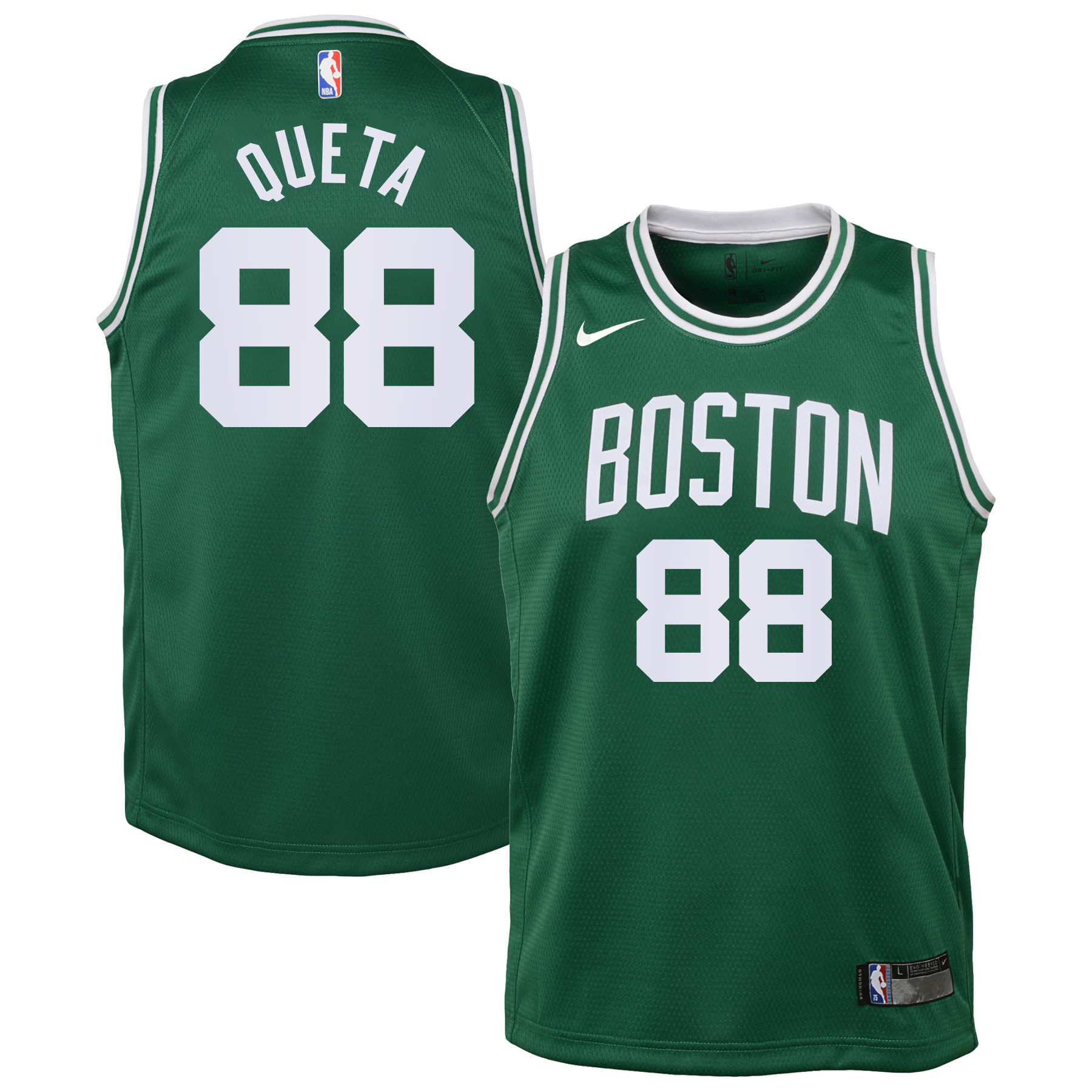 Boston Celtics Nike Icon Edition Swingman Jersey - Kelly Green - Neemias Queta - Youth