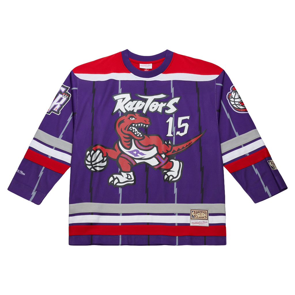 Unisex Mitchell & Ness Vince Carter Purple Toronto Raptors Maxxed Out Fashion Hockey Jersey