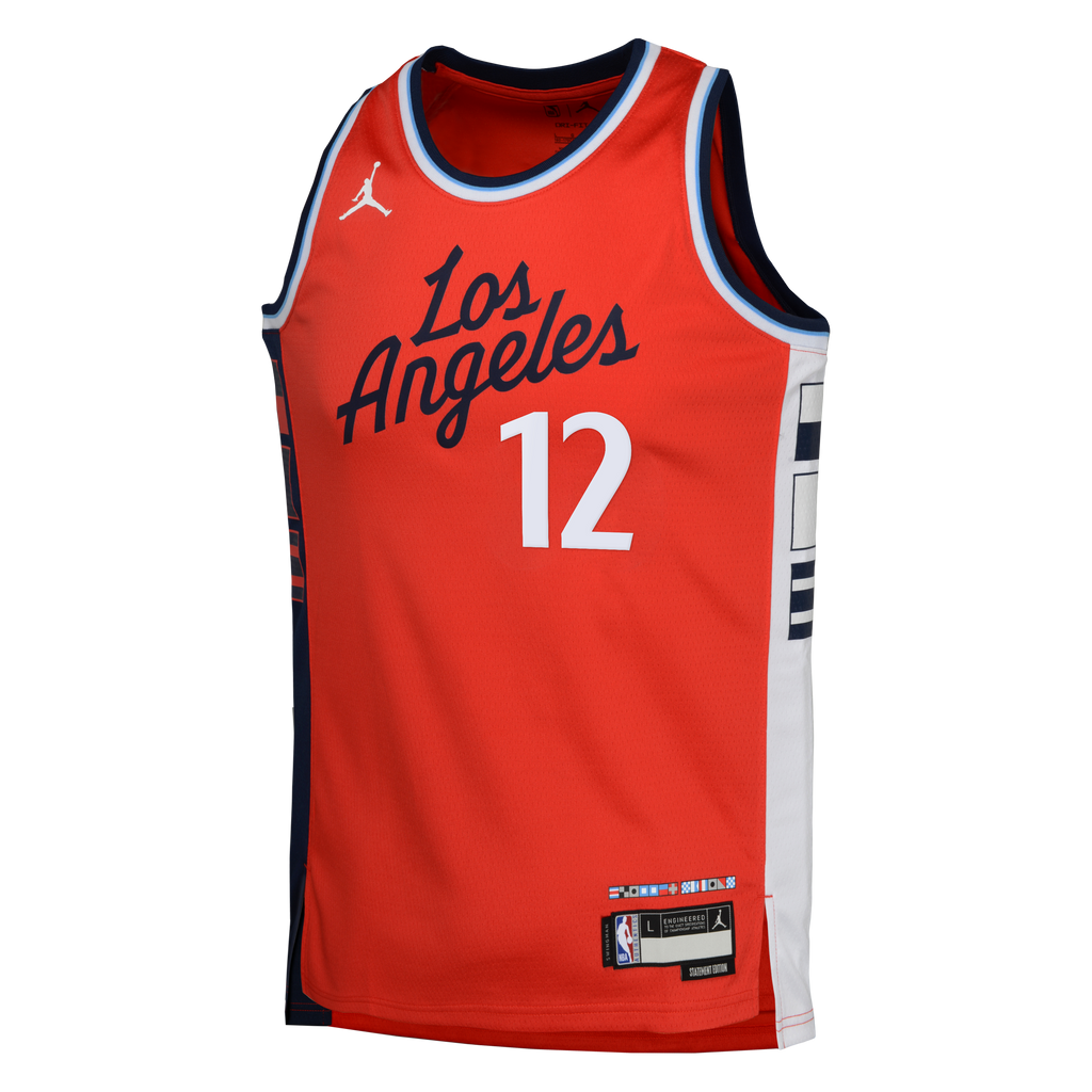 LA Clippers Jordan Brand Statement Edition Swingman Jersey - Red - Nick Martinelli - Youth