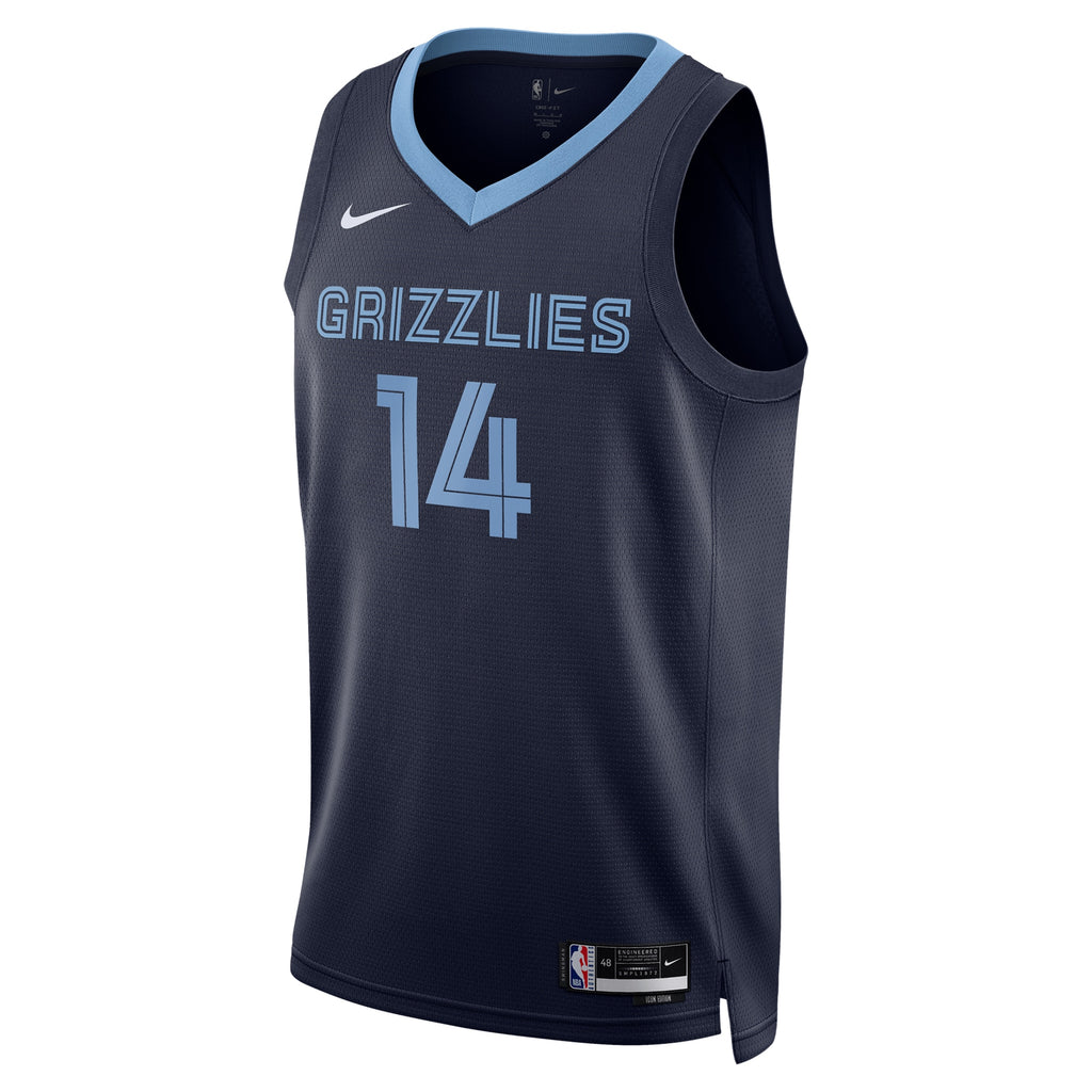 Memphis Grizzlies Nike Icon Swingman Jersey - Navy - Zach Edey - Unisex