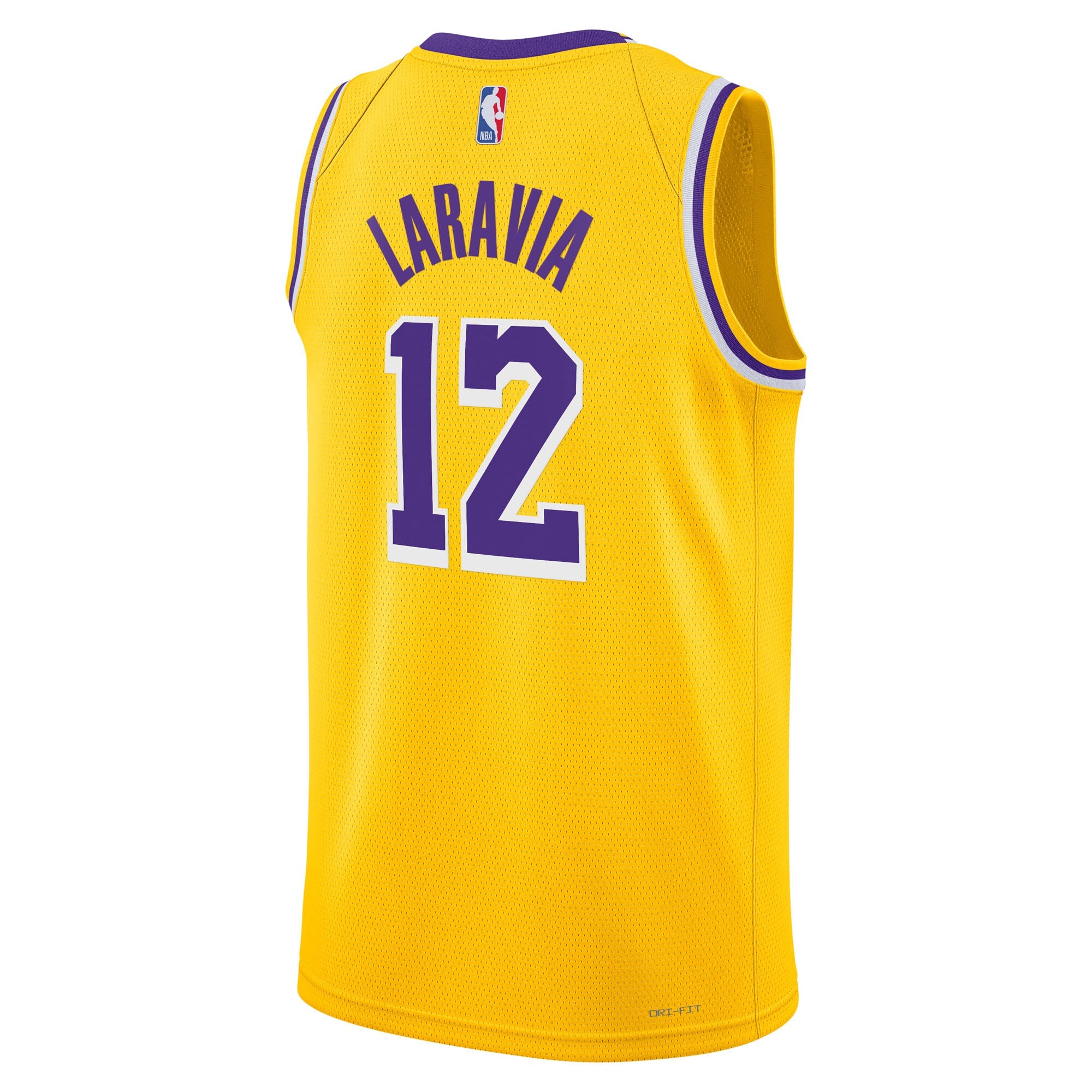 Los Angeles Lakers Nike Icon Edition Swingman Jersey - Gold - Jake LaRavia - Unisex