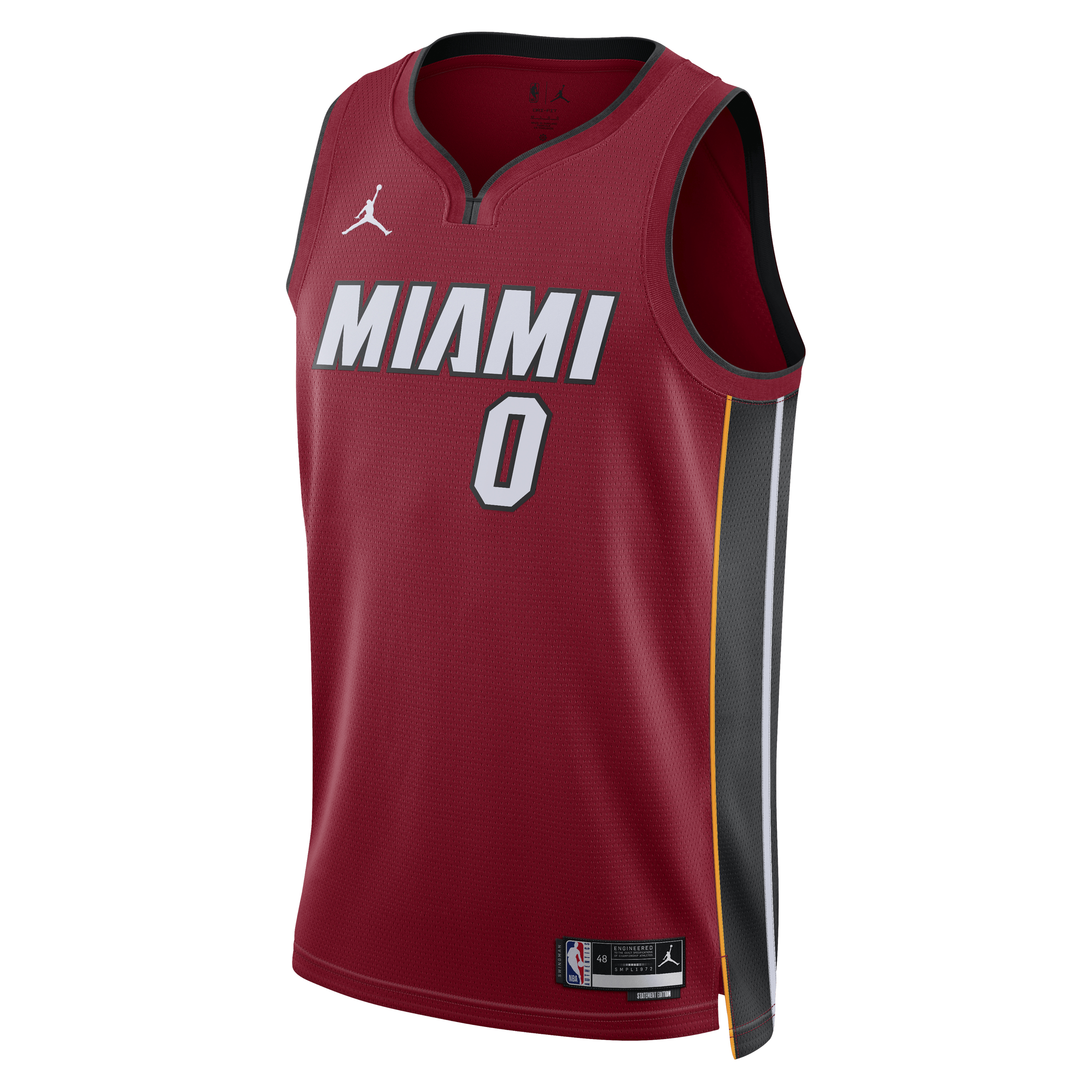 Miami Heat Jordan Brand Statement Edition Swingman Jersey - Red - Simone Fontecchio - Unisex