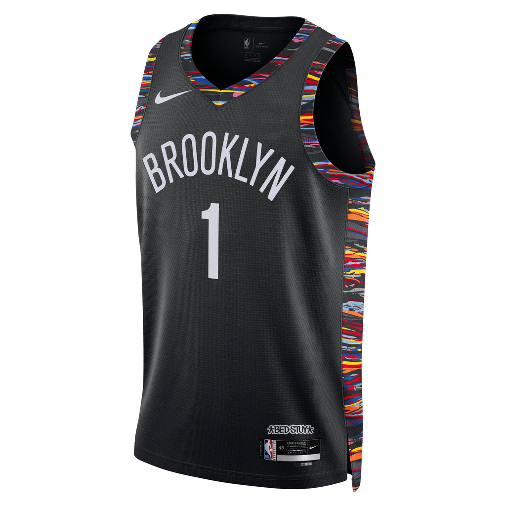 Brooklyn Nets Nike 2025/26 City Edition Swingman Jersey - Black - Ziaire Williams - Unisex