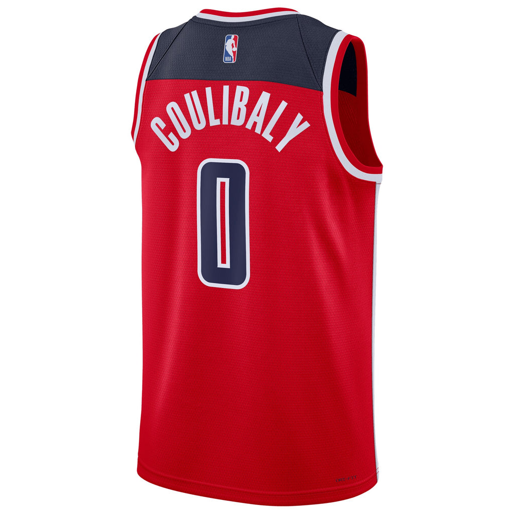 Washington Wizards Nike Icon Edition Swingman Jersey - Red - Bilal Coulibaly - Unisex