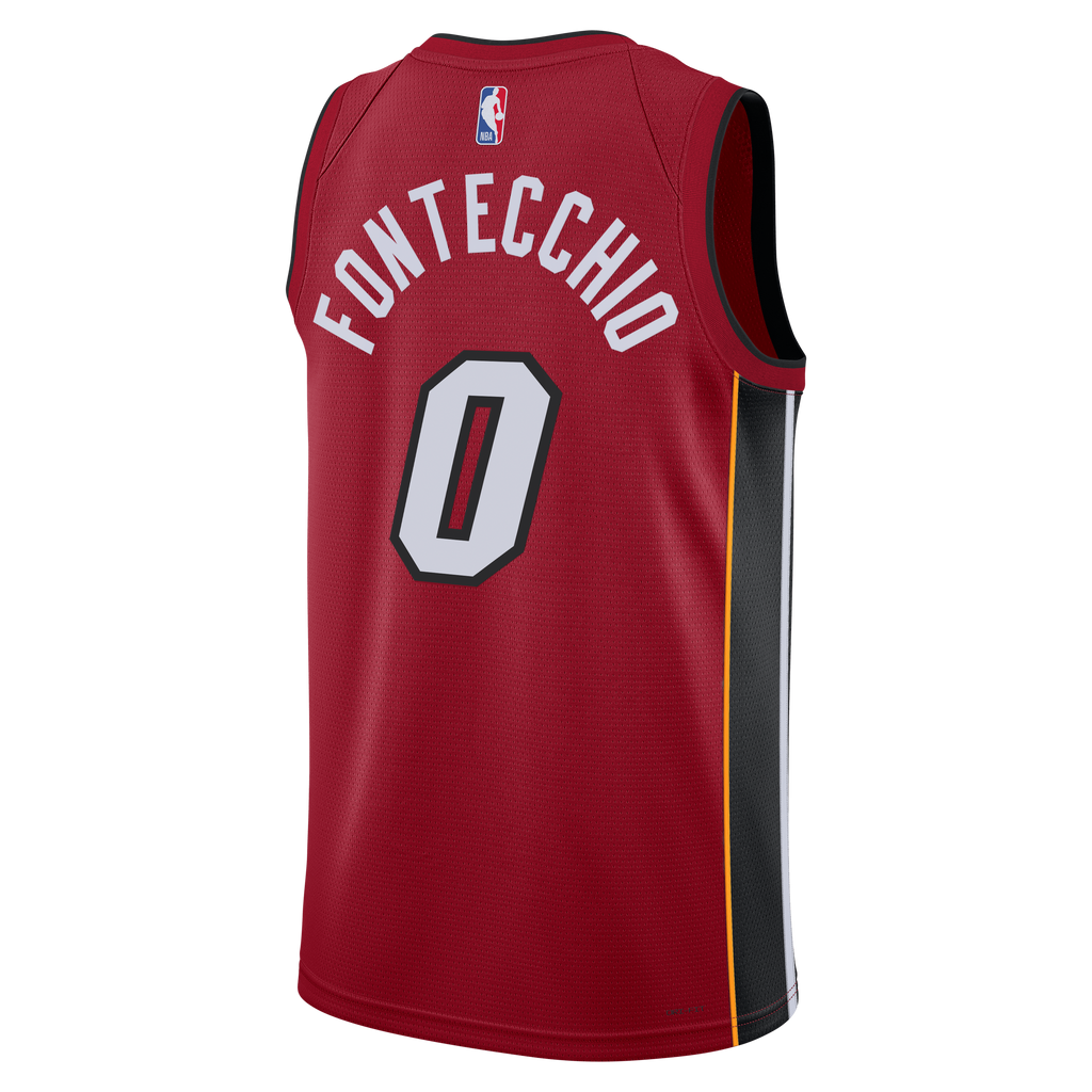 Miami Heat Jordan Brand Statement Edition Swingman Jersey - Red - Simone Fontecchio - Unisex