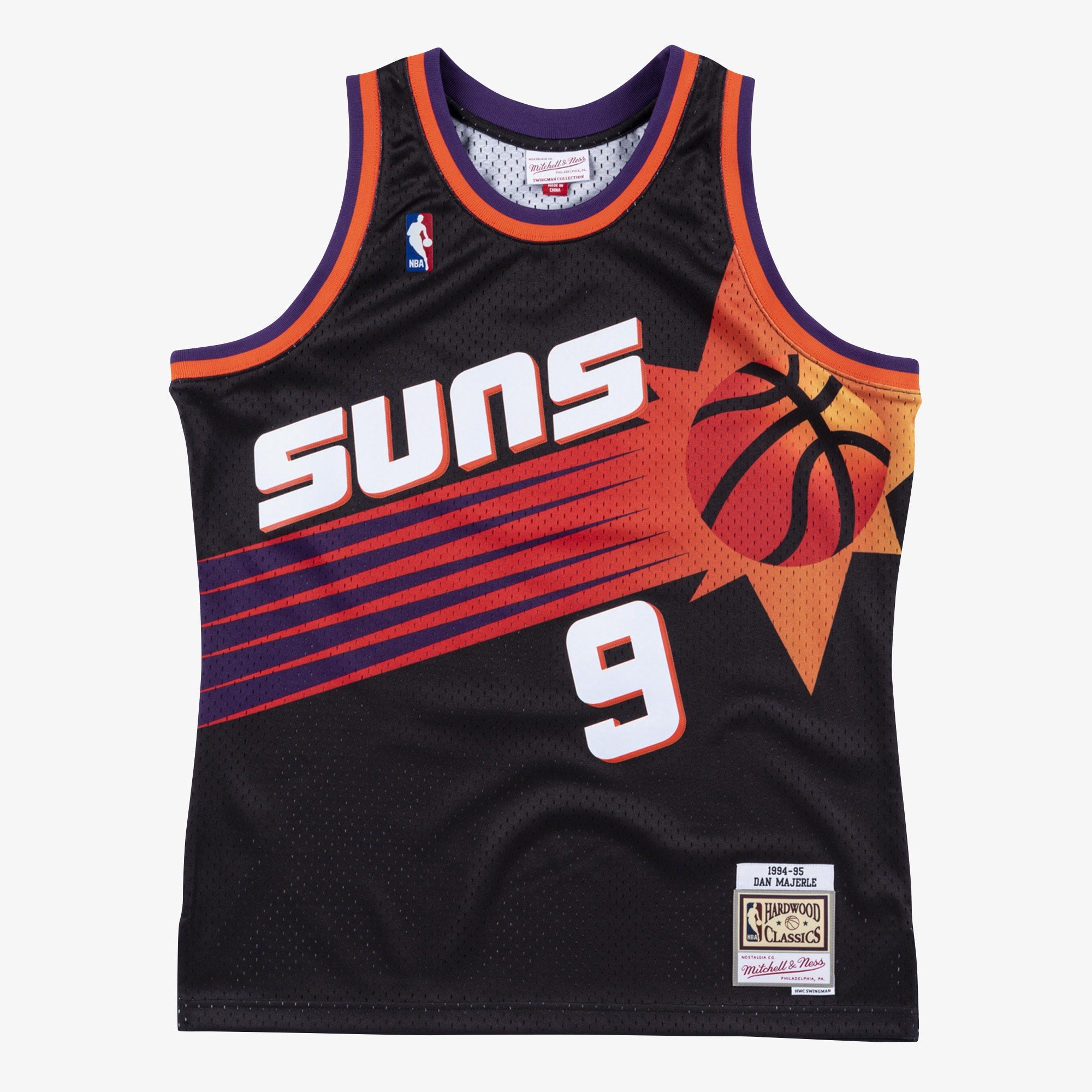 Phoenix Suns Mitchell & Ness Dan Majerle 1994 Swingman Alt Road Authentic Jersey - Black