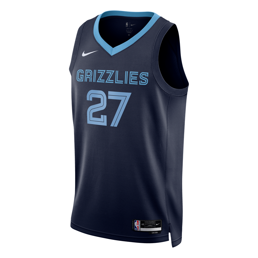 Memphis Grizzlies Nike Icon Swingman Jersey - Black - Cameron Boozer - Unisex