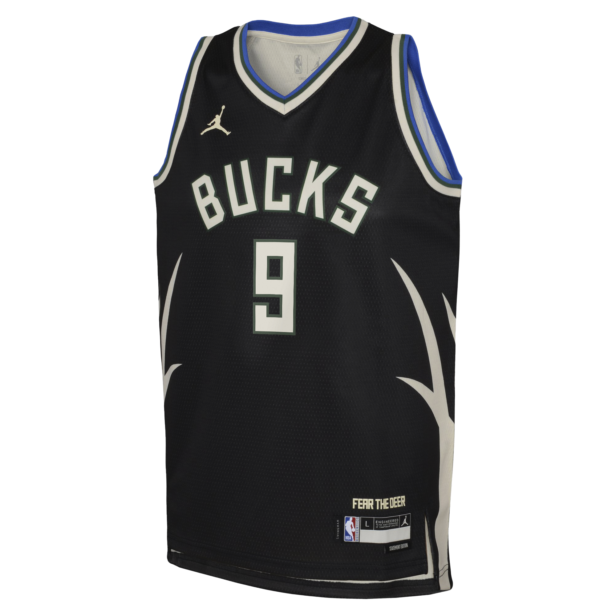 Milwaukee Bucks Jordan Brand Statement Edition Swingman Jersey - Hunter Green - Kel'el Ware - Youth