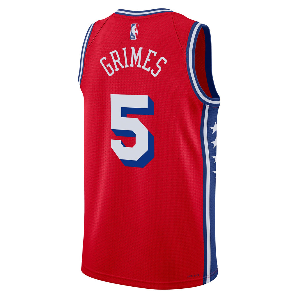 Philadelphia 76ers Jordan Brand Statement Edition Swingman Jersey - Red - Quentin Grimes - Unisex