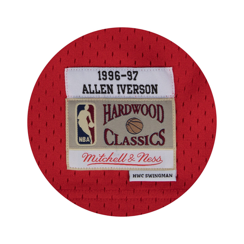 Philadelphia 76ers Mitchell & Ness Swingman Jersey Road Allen Iverson 1996-97