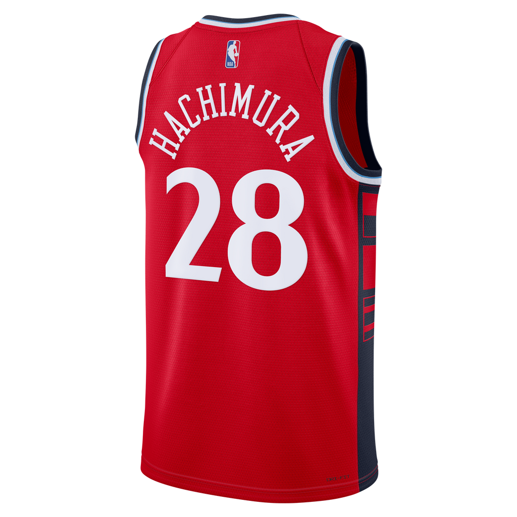 LA Clippers Jordan Brand Statement Edition Swingman Jersey - Red - Rui Hachimura - Mens