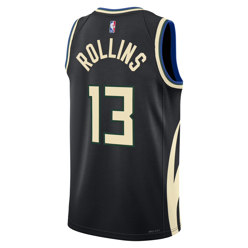 Milwaukee Bucks Jordan Brand Statement Edition Swingman Jersey - Hunter Green - Ryan Rollins - Unisex