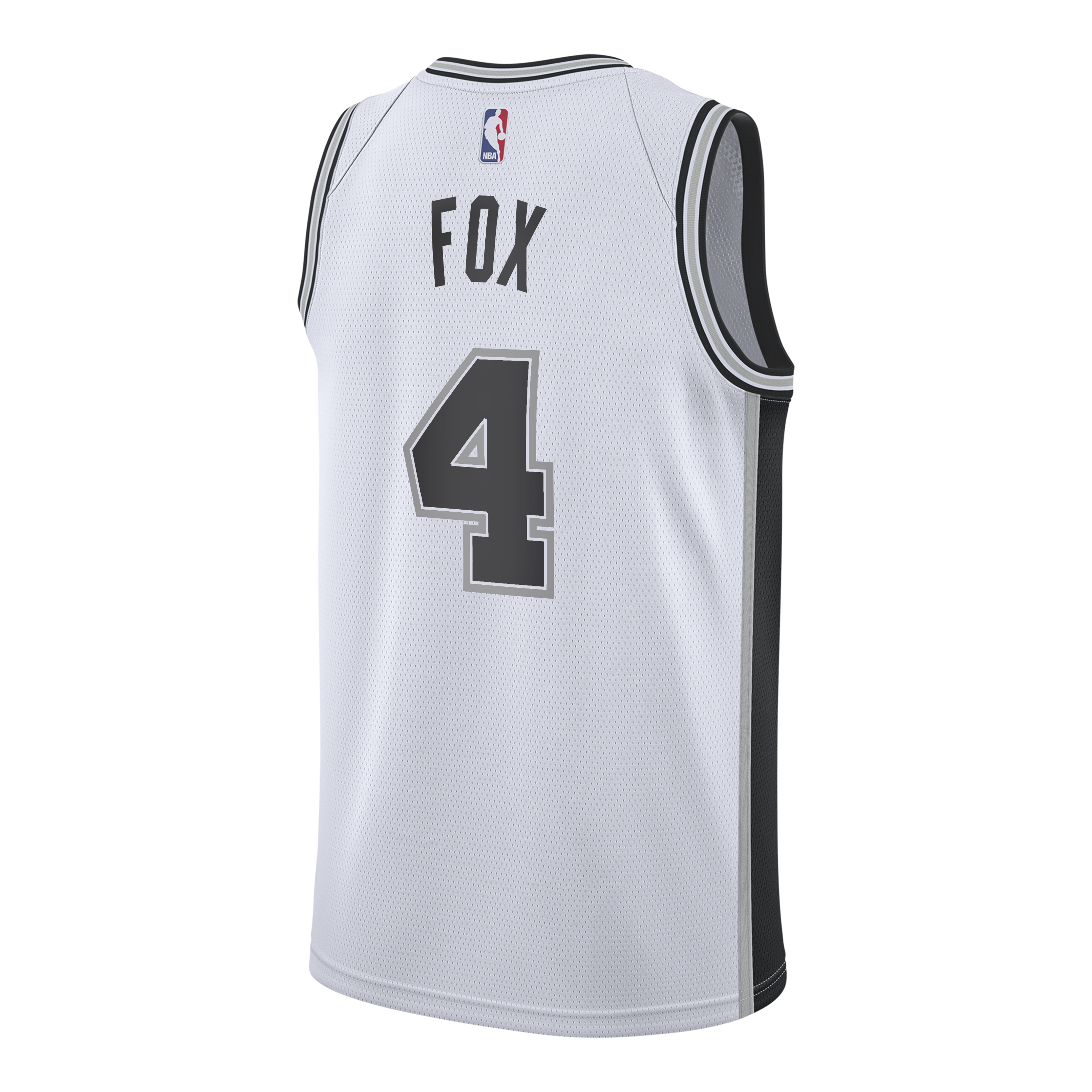 San Antonio Spurs Nike Association Edition Swingman Jersey – White - De'Aaron Fox - Youth
