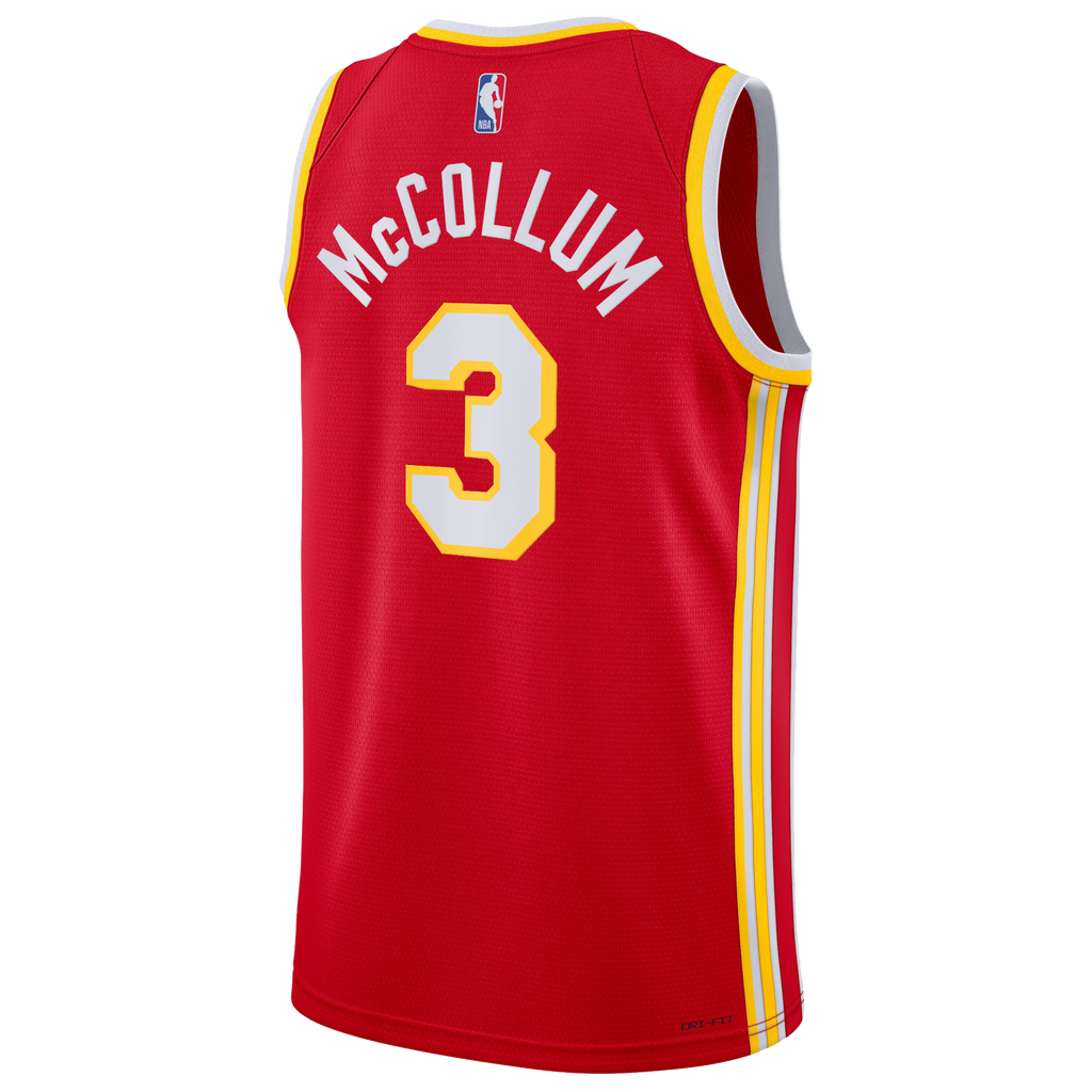 Atlanta Hawks Nike Icon Edition Swingman Jersey - Red - CJ McCollum - Youth