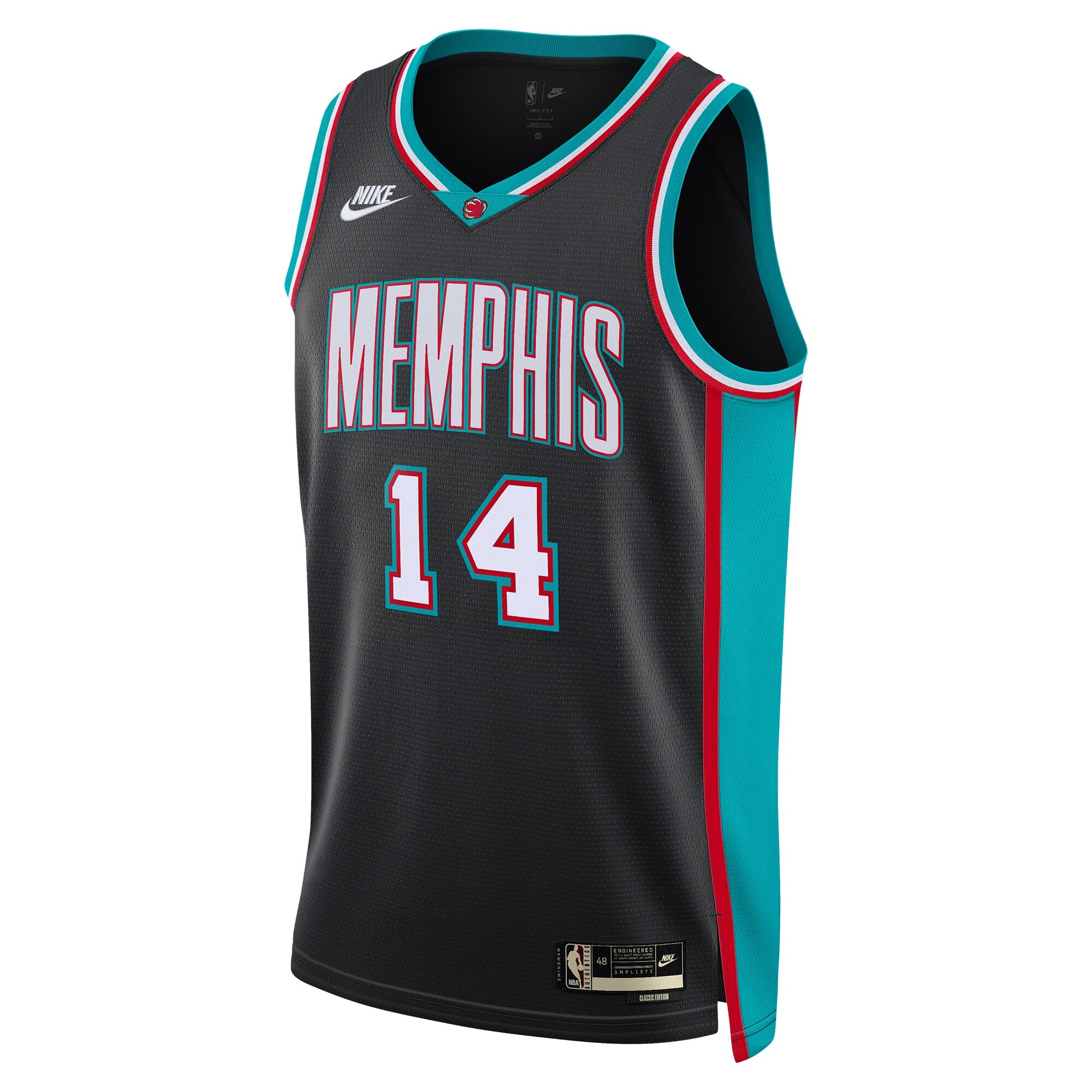 Memphis Grizzlies Nike Classic Edition Jersey - Black - Zach Edey - Unisex